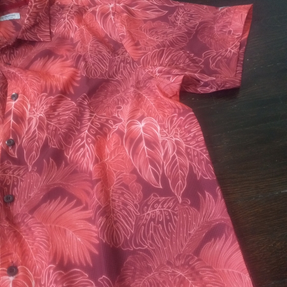 Tommy Bahama The Bahama Coast SZ XL Chili Pepper Color Tropical Print Luminescen - Picture 3 of 9